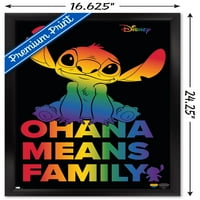 Disney Lilo i Stitch - Ohana Pride zidni poster, 14.725 22.375 Uramljeno