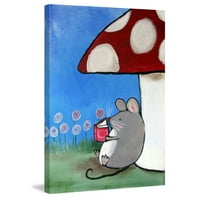 Marmont Hill Book Mouse Andrea Doss slika Print na umotanom platnu