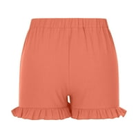 Ženske kratke hlače Summer plus Size modne jednobojne Ležerne široke noge labave kratke hlače visokog