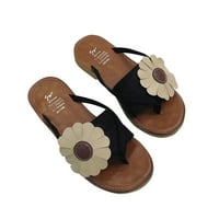 OAVQHLG3B ženske ravne papuče ljetne dnevne flip-flops sandale za slobodno vrijeme od suncokreta