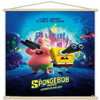 SpongeBob film: spužva u pokretu - ključni umjetnički zidni poster s magnetnim okvirom, 22.375 34