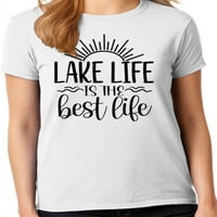 Grafički America Summer Lake Life je najbolji život žena grafički T-Shirt