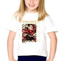 Dječija majica od čistog pamuka Anime Demon Slayer štampanje dječijih kratkih rukava, pokloni majica za