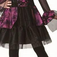 Walmart Halloween purpurno Witch Girl fensi-Dress kostim za dijete, S