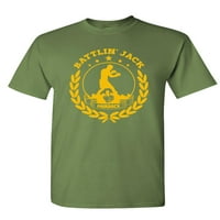 Jack - Unise pamučna majica majica, vojska, XL