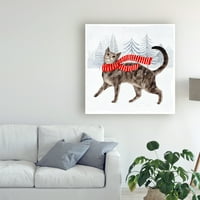 Zaštitni znak likovne umjetnosti Božićne mačke i psi Canvas art Victoria Borges