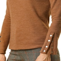 Jedinstvene ponude ženski lažni vrat dugački rukav dugmad za manžetnu pleteni vrh