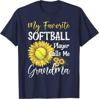 Moj omiljeni softball igrač zove me želja Slatka majica suncokreta