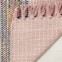 Montauk Jayde Striped pamučni tepih za trkač, ružičasta multi, 2'3 8 '