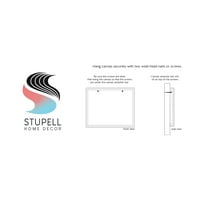 Stupell Industries skaču u jezero Različiti uzorci vesla grafička Umjetnička galerija umotana platna Print