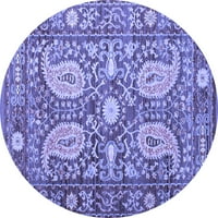 Ahgly Company, Zatvoreni Okrugli Perzijski Plavi Tradicionalni Tepisi, 5 ' Okrugli