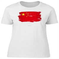 Grunge Kina zastava akvarel majica Majica -Image by Shutterstock, muški medij