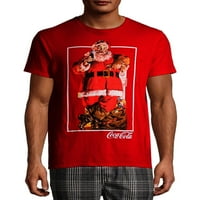 Coca Cola Santa Božić odmor muške i velike muške grafički T-shirt