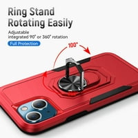 Allytech za iPhone Plus futrolu , rotirajući prsten za noge za 360° vojni Dropproof Anti-Shock i TPU hibridna