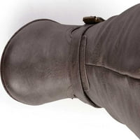 Ženska kolekcija Journee Spokane Extra Wide Calf koljena High Boot Taupe Fau Kožna M