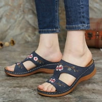 Ichuanyi ženske cipele Clearance ljetne ženske modne klinaste sandale za cvijeće ženske cipele