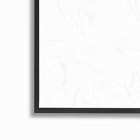 Stupell Industries apstraktni fluidni oblici aranžman slika Crni uokvireni umjetnički Print zidna umjetnost,