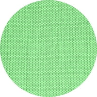 Ahgly Company u zatvorenom okruglom čvrstom smaragdnim zelenim modernim prostirkama područja, 6 'krug
