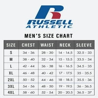 Russell Atletic Muške i velike muške pamučne performanse majice kratkih rukava, do veličine 3xl