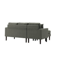72 sekcijska Sofa u obliku slova L, kauč okrenut lijevom rukom s Otomanskim i jastucima, reverzibilni