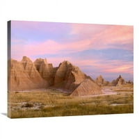 Globalna galerija u. Sandstone Struje i erozijske karakteristike, Nacionalni park Badlands, Južna Dakota