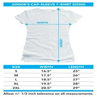 Jaws-Terror In The Deep-Juniors Teen Girls Cap Sleeve Shirt-X-Large