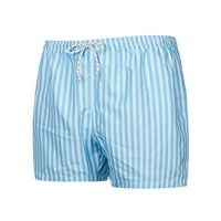 Prednjeg swwalk muške ljetne hlače za crtanje džepova Dno Pocket plaža Hratke Workout Havajski mini pantalone Visoko struk plaža plave s