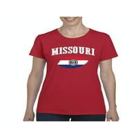 Ženska majica kratki rukav - Zastava Missourija