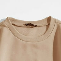 Riforla ženske Casual duge rukave grafičke majice posada vrat duksevi pulover vrhovi za žene ženska dukserica