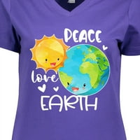 Inktastični dan Zemlje Mir Love Earth Ženska majica V-izrez