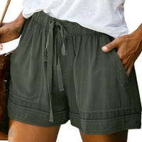 Jtckarpu kratke hlače ženske kratke hlače plus veličina lagana sa džepovima