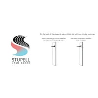 Stupell Industries dizajner kupatilo ružičasto plava dizajn Slike Neuramljena Umjetnost Print Wall Art,