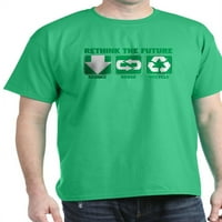 Cafepress - Rethink s obzirom na budućnost, reciklirati tamnu majicu - pamučna majica