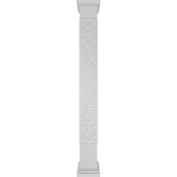 Ekena Millwork 12 W 9'H Craftsman Classic Square Non-konus Magnolia Fretwork kolona w Toskanski kapital