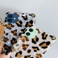 za iPhone Case iPhone Pro Case ,Luxury Glitter Sparkle White Leopard Cheetah Print Translucent Clear Soft