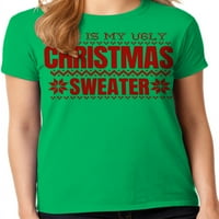 Grafički Americi svečani odmor ovo je moj ružan Božić džemper ženska grafički T-Shirt