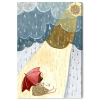 Wynwood Studio priroda i pejzaž zidna Umjetnost platno grafike' kiša i Sunce djevojka ' prirodni fenomeni