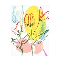 Melissa Wang 'Tulip Formation II' platnena Umjetnost