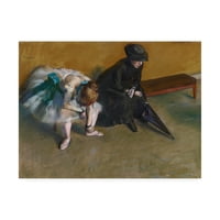 Zaštitni znak likovne umjetnosti 'čeka plesač' platno umetnost Edgar Dega