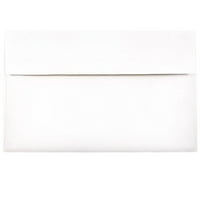 Koverte za pozivu na foliju, 1 2, bijelo sa crvenom folijom, 50 paketa