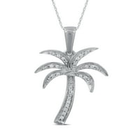 Imperial 1 20ct TDW Dijamantska ogrlica od palmi u srebru
