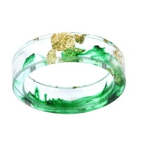 Archer unise moda šarena tinta zlatna folija prozirna prstena za prsten za zabavu poklon nakita