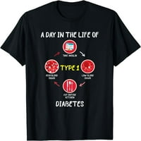 Dan u životu tipa svijesti o dijabetesu poklon majica Za dijabetičare