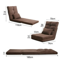 Skyland sklopivi kauč na razvlačenje, podna Sofa sa jednim jastukom i ležećim položajem za dnevni boravak,